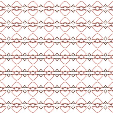 Geometrik süslemeli vektör deseni. Kusursuz tasarım dokusu.