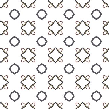 Kusursuz Vektör Deseni. Geometrik Süsleme Biçiminde Arkaplan DokusuName.