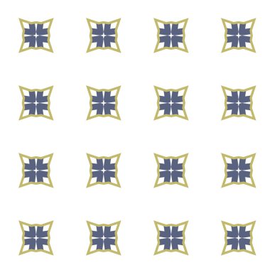 geometrik süsleme biçiminde kusursuz vektör deseni