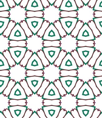 Geometrik süslemeli vektör deseni. Kusursuz tasarım dokusu.