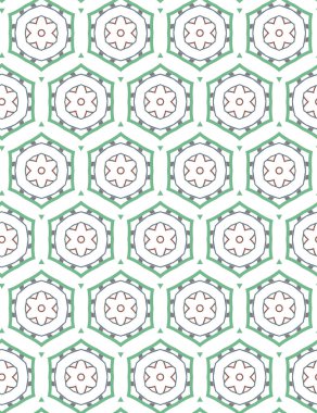 Dikişsiz geometrik süs vektör deseni. Soyut arka plan
