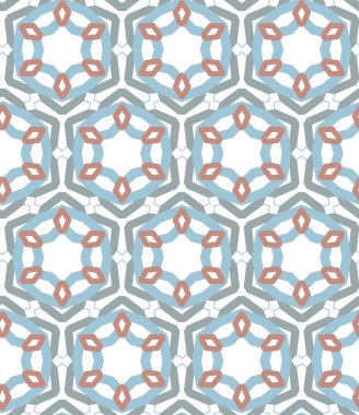 Dikişsiz geometrik süs vektör deseni. Soyut arka plan