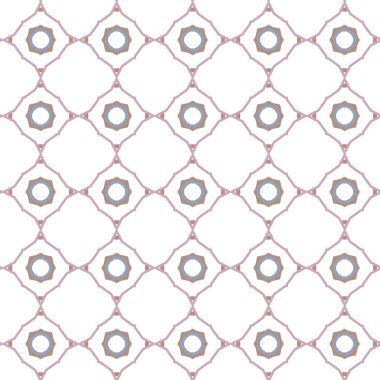 Geometrik süslemeli vektör deseni. Kusursuz tasarım dokusu.