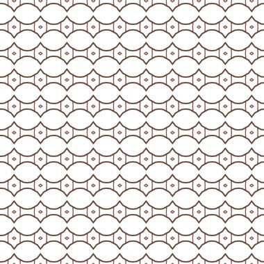 Geometrik süslemeli vektör deseni. Kusursuz tasarım dokusu.