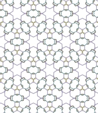 Geometrik süslemeli vektör deseni. Kusursuz tasarım dokusu.