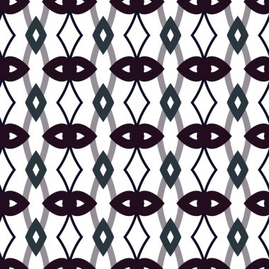 Kusursuz Vektör Deseni. Geometrik Süsleme Biçiminde Arkaplan DokusuName.