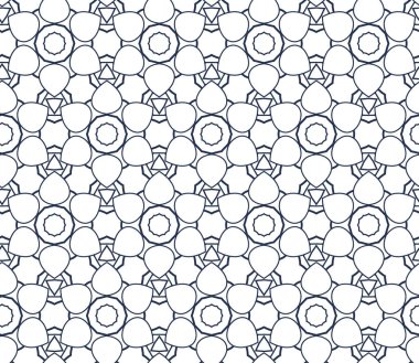 Kusursuz Vektör Deseni. Geometrik Süsleme Biçiminde Arkaplan DokusuName.