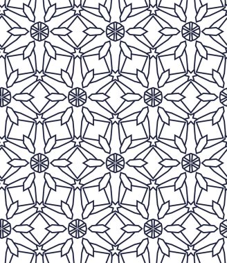 Kusursuz Vektör Deseni. Geometrik Süsleme Biçiminde Arkaplan DokusuName.