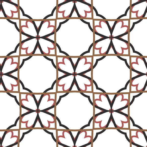 幾何学的な装飾スタイルで抽象的な背景テクスチャ シームレスなデザイン — ストックベクタ