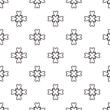 Dikişsiz geometrik süs vektör deseni. Soyut arka plan