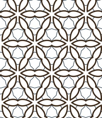 Dikişsiz geometrik süs vektör deseni. Soyut arka plan