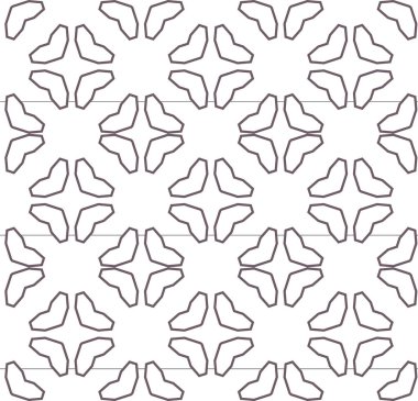 geometrik süsleme biçiminde kusursuz vektör deseni