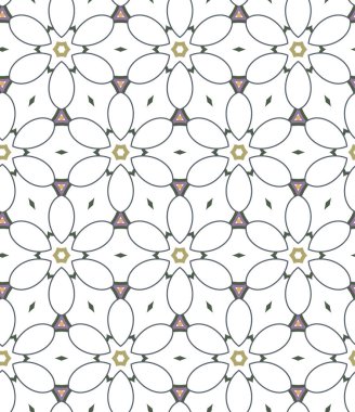 Geometrik süs tarzında soyut arkaplan dokusu. Kusursuz tasarım.