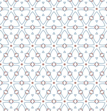 Dikişsiz geometrik süs vektör deseni. Soyut arka plan