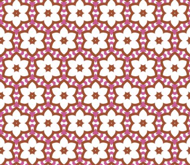 geometrik süsleme biçiminde kusursuz vektör deseni