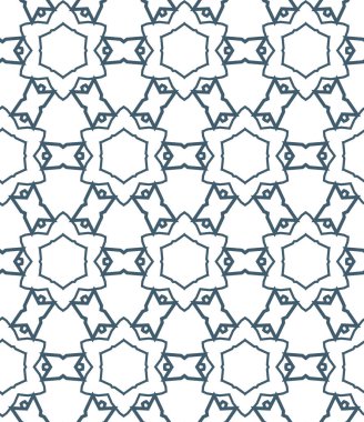 geometrik süsleme biçiminde kusursuz vektör deseni