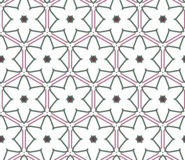 geometrik süsleme biçiminde kusursuz vektör deseni