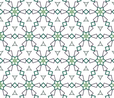 Geometrik süslemeli vektör deseni. Kusursuz tasarım dokusu.