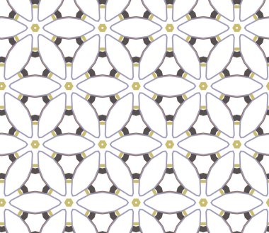 Geometrik süslemeli vektör deseni. Kusursuz tasarım dokusu.