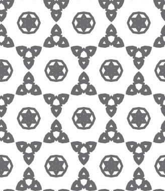 Geometrik süslemeli vektör deseni. Kusursuz tasarım dokusu.
