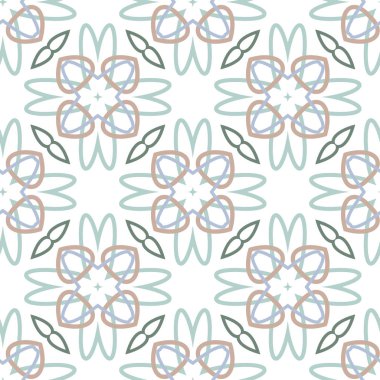 Geometrik süslemeli vektör deseni. Kusursuz tasarım dokusu.