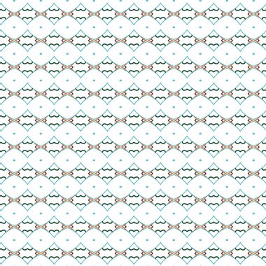 Geometrik süslemeli vektör deseni. Kusursuz tasarım dokusu.