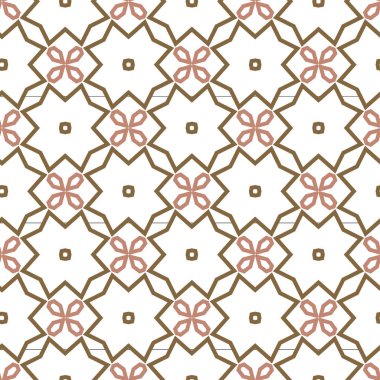 Kusursuz Vektör Deseni. Geometrik Süsleme Biçiminde Arkaplan DokusuName.