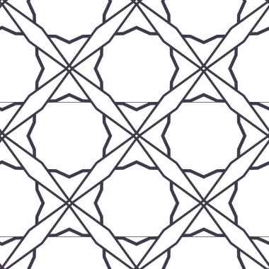 Kusursuz Vektör Deseni. Geometrik Süsleme Biçiminde Arkaplan DokusuName.