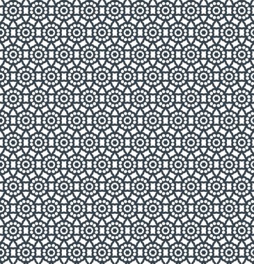 Geometrik süslemeli vektör deseni. Kusursuz tasarım dokusu.
