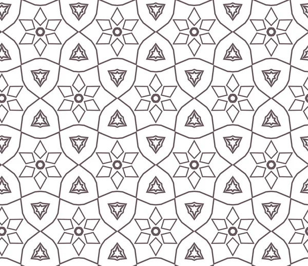 Geometrisches Ornamentales Vektormuster Nahtlose Design Textur — Stockvektor