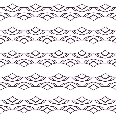 Dikişsiz geometrik süs vektör deseni. Soyut arka plan