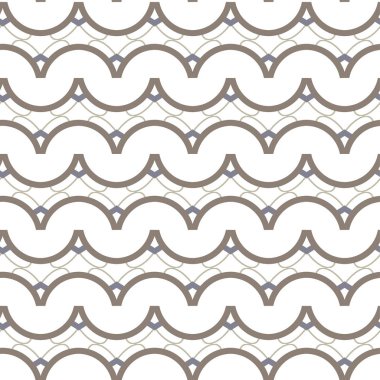 geometrik süsleme biçiminde kusursuz vektör deseni