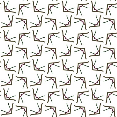 geometrik süsleme biçiminde kusursuz vektör deseni