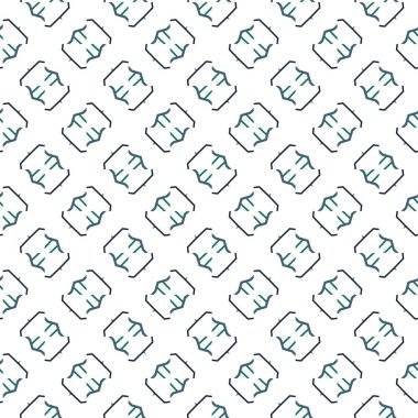 Dikişsiz geometrik süs vektör deseni. Soyut arka plan