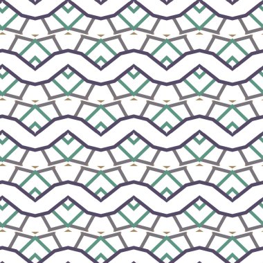 Geometrik süslemeli vektör deseni. Kusursuz tasarım dokusu.