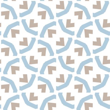 Geometrik süslemeli vektör deseni. Kusursuz tasarım dokusu.