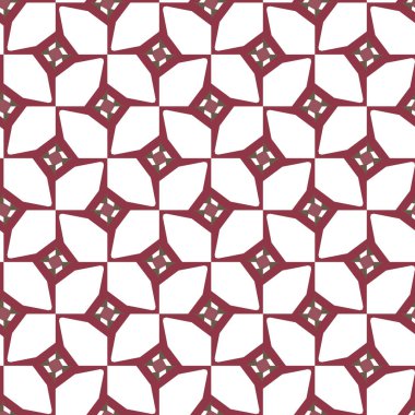 Geometrik süslemeli vektör deseni. Kusursuz tasarım dokusu.