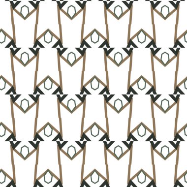 geometrik süsleme biçiminde kusursuz vektör deseni