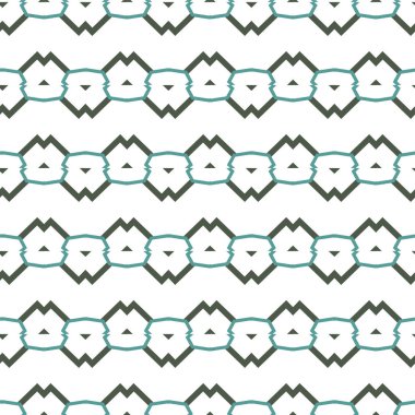 Geometrik süslemeli vektör deseni. Kusursuz tasarım dokusu.