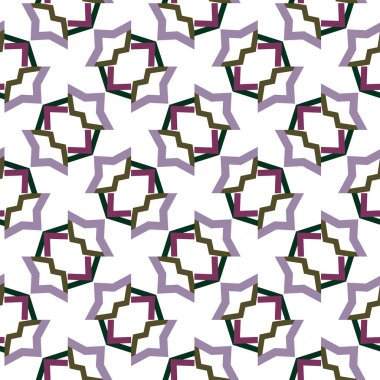 Geometrik süslemeli vektör deseni. Kusursuz tasarım dokusu.