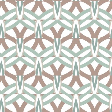 Geometrik süslemeli vektör deseni. Kusursuz tasarım dokusu.