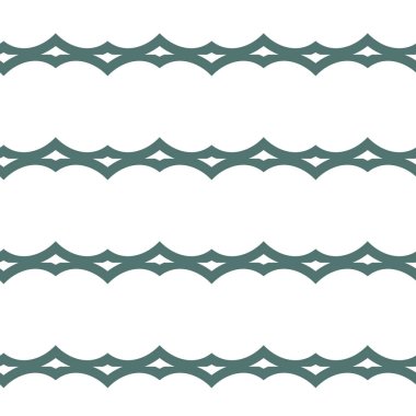geometrik süsleme biçiminde kusursuz vektör deseni