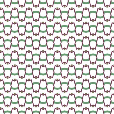 geometrik süsleme biçiminde kusursuz vektör deseni