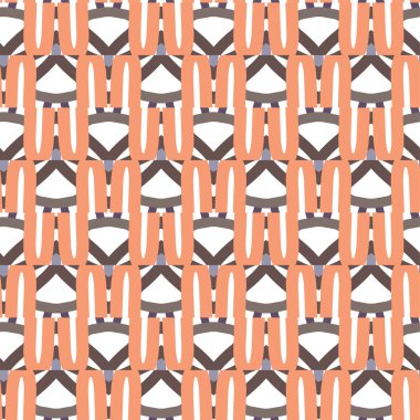 geometrik süsleme biçiminde kusursuz vektör deseni