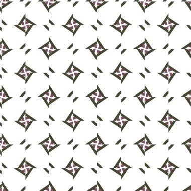 geometrik süsleme biçiminde kusursuz vektör deseni