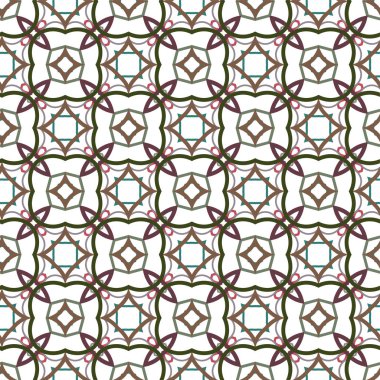 geometrik süsleme biçiminde kusursuz vektör deseni