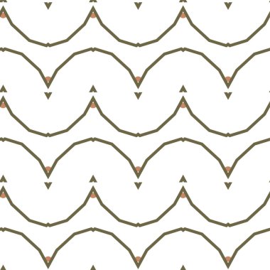 geometrik süsleme biçiminde kusursuz vektör deseni