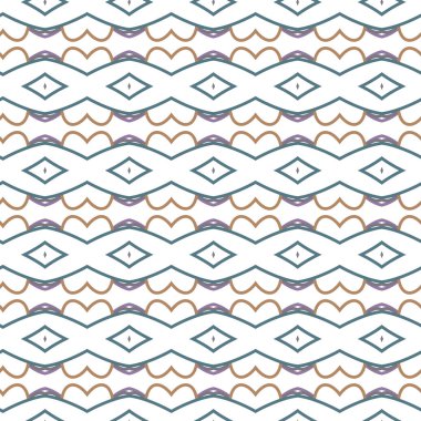 Dikişsiz geometrik süs vektör deseni. Soyut arka plan