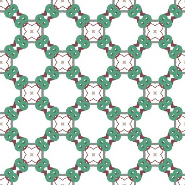 Geometrik süslemeli vektör deseni. Kusursuz tasarım dokusu.