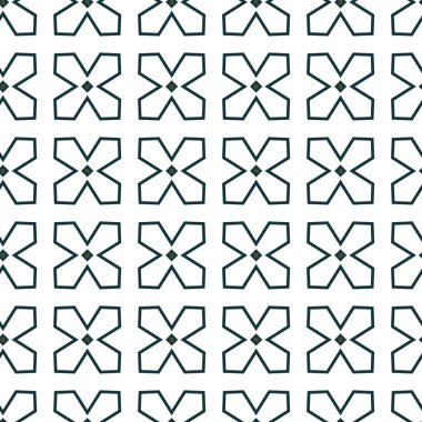 Geometrik süslemeli vektör deseni. Kusursuz tasarım dokusu.